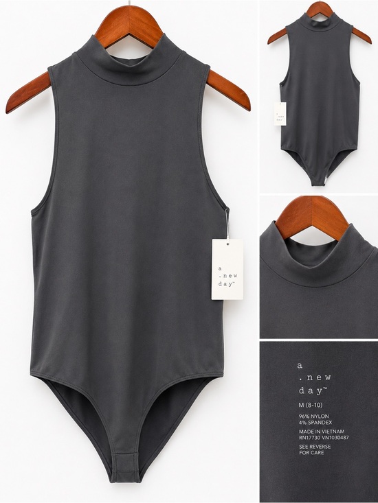 a new day Tops - A New Day Sculpt Mock Neck Bodysuit – Size Medium (8–10) NWT
